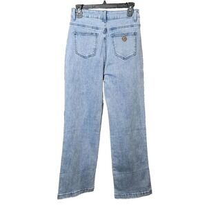 Ettelo‎ Light Blue High Waist Wide Leg Jeans Straight Leg Denim Women's Size 12